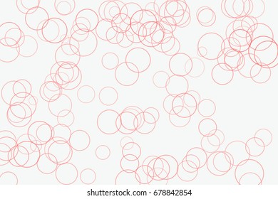 Abstract geometric circles, bubbles, sphere or ellipses pattern, colorful & artistic for graphic design, catalog, textile or texture printing & background. Vector illustration graphic.
