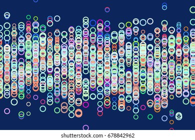 Abstract geometric circles, bubbles, sphere or ellipses pattern, colorful & artistic for graphic design, catalog, textile or texture printing & background. Vector illustration graphic.