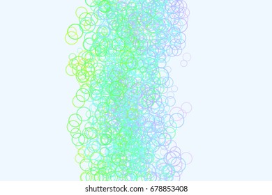 Abstract geometric circles, bubbles, sphere or ellipses pattern, colorful & artistic for graphic design, catalog, textile or texture printing & background. Vector illustration graphic.