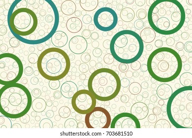 Abstract geometric circles, bubbles, sphere or ellipses pattern, colorful & artistic for graphic design, catalog, textile or texture printing & background. Vector illustration graphic.