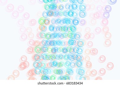 Abstract geometric circles or ellipses pattern, colorful & artistic for graphic design, catalog, textile or texture printing & background. Vector illustration graphic.