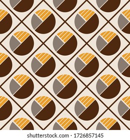 Abstract geometric circles on beige background.EPS10 Illustration.