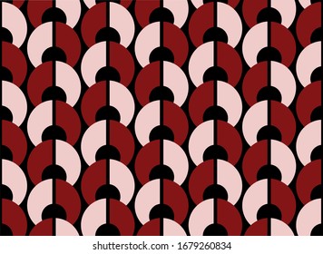 Muelles geométricos abstractos sobre fondo negro.EPS10 Ilustración.