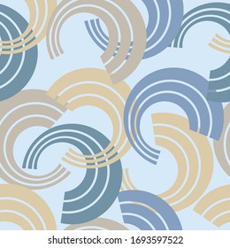 Abstract geometric circles on blue background.EPS10 Illustration.