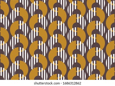 Abstract geometric circles on brown background.EPS10 Illustration.