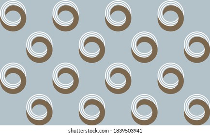 Abstract geometric circles on grey background. Vector design for fashion prints and backgrounds. EPS10 Illustration.
