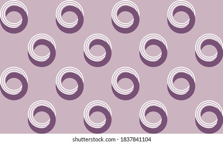 Abstract geometric circles on pink  background. Vector design for fashion prints and backgrounds. EPS10 Illustration.
