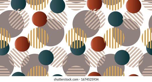 Abstract geometric circles on white background.EPS10 Illustration.