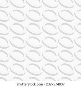 Abstract geometric circles pattern. Decorative seamless white and gray background. Light endless 3d texture