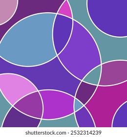 Abstract geometric circles pattern. Vector Illustration.