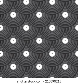 Abstract geometric circles seamless pattern. 