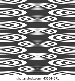 Abstract geometric circles seamless pattern. 