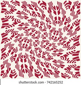 abstract geometric circles trippy vector pattern