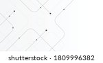 Abstract geometric Circuit connect lines and dots.Simple technology graphic background.Illustration Vector design Network technology and Connection concept.