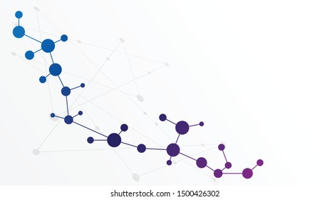 Abstract geometric Circuit connect lines and dots.Simple technology graphic background.Illustration Vector design Network technology and Connection concept.