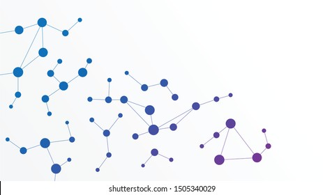 Abstract geometric Circuit connect lines and dots.Simple technology graphic background.Illustration Vector design Network technology and Connection concept.