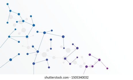 Abstract geometric Circuit connect lines and dots.Simple technology graphic background.Illustration Vector design Network technology and Connection concept.