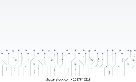 Abstract geometric Circuit connect lines and dots.Simple technology graphic background.Illustration Vector design Network technology and Connection concept.