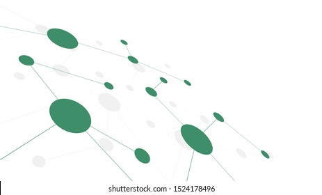 Abstract geometric Circuit connect lines and dots.Simple technology graphic background.Illustration Vector design Network technology and Connection concept.