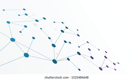 Abstract geometric Circuit connect lines and dots.Simple technology graphic background.Illustration Vector design Network technology and Connection concept.