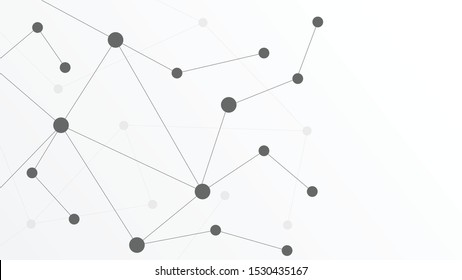 Abstract geometric Circuit connect lines and dots.Simple technology graphic background.Illustration Vector design Network technology and Connection concept.