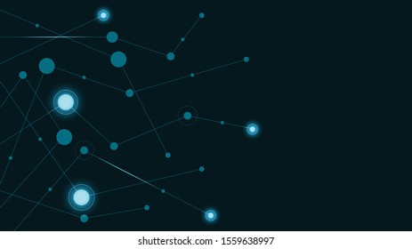 Abstract geometric Circuit connect lines and dots.Simple technology graphic background.Illustration Vector design Network technology  concept.