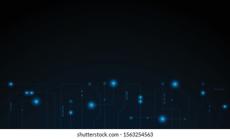 Abstract geometric Circuit connect lines and dots.Simple technology graphic background.Illustration Vector design Network technology and Connection concept.