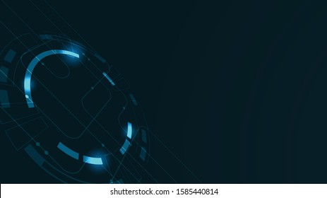 Abstract geometric Circuit connect lines and dots.Simple technology graphic background.Illustration Vector design Network technology and Connection concept.