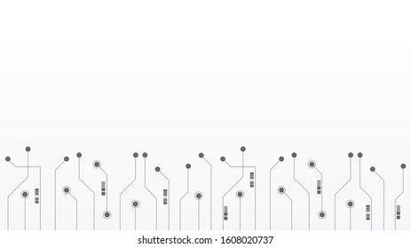 Abstract geometric Circuit connect lines and dots.Simple technology graphic background.Illustration Vector design Network technology and Connection concept.
