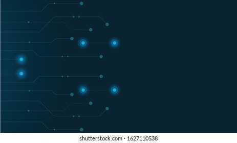 Abstract geometric Circuit connect lines and dots.Simple technology graphic background.Illustration Vector design Network technology and Connection concept.