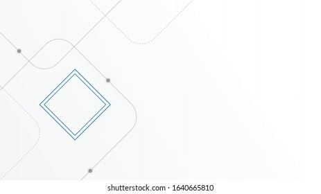 Abstract geometric Circuit connect lines and dots.Simple technology graphic background.Illustration Vector design Network technology and Connection concept.