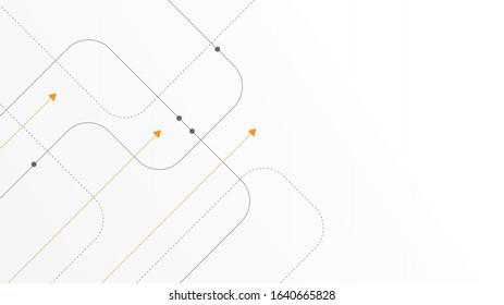Abstract geometric Circuit connect lines and dots.Simple technology graphic background.Illustration Vector design Network technology and Connection concept.