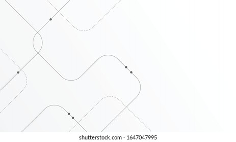 Abstract geometric Circuit connect lines and dots.Simple technology graphic background.Illustration Vector design Network technology and Connection concept.