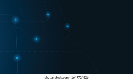 Abstract geometric Circuit connect lines and dots.Simple technology graphic background.Illustration Vector design Network technology and Connection concept.