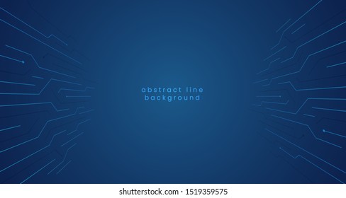 abstract geometric circuit line for digital cyberspace time travel visual concept vector illustration. simple clean modern futuristic background template design