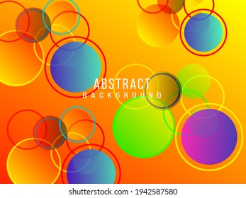 Abstract geometric circular elegant bright pattern design background vector