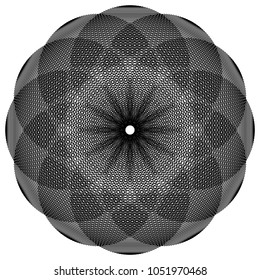 Abstract geometric circular pattern