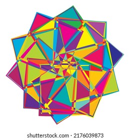 Abstract geometric, circular shape element