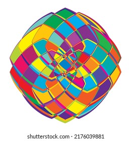 Abstract geometric, circular shape element