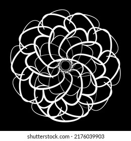 Abstract geometric, circular shape element