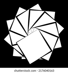 Abstract geometric, circular shape element