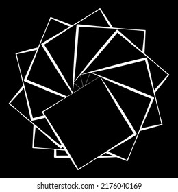 Abstract geometric, circular shape element