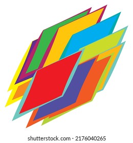 Abstract geometric, circular shape element