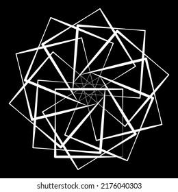 Abstract geometric, circular shape element