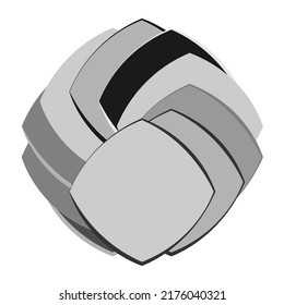 Abstract geometric, circular shape element