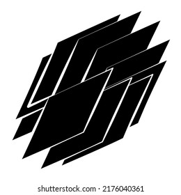 Abstract geometric, circular shape element
