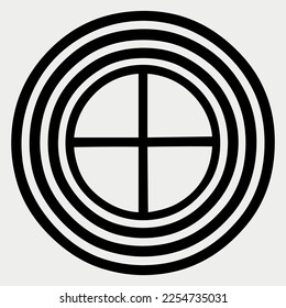 Abstract geometric circular shape element vector illustration