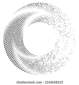  Abstract Geometric circular shapes .Rotating grunge radial line. Concentric circles