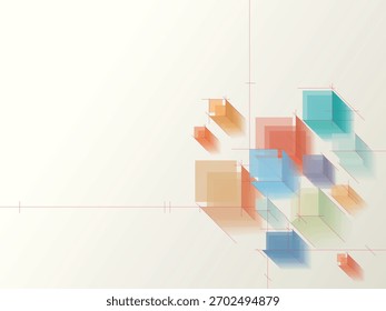 Abstract geometric cityscape from top view illustration EPS 10