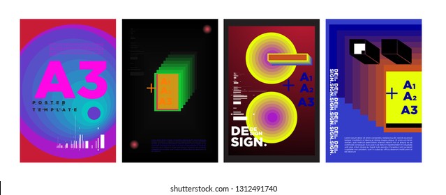 Poster Design Event Art Exhibition Music Stock Vector (Royalty Free ...